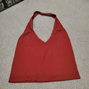 Raspberry Halter Crop Top